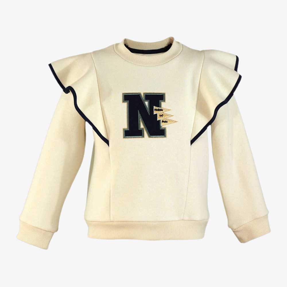 Sudadera de niña beige 3814141 Miranda Textil - Imagen 2