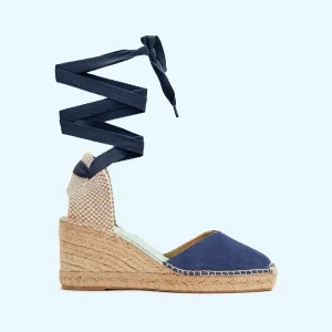 Cuñas medias color azul báltico con cinta intercambiable | Columba