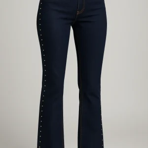 Pantalón vaquero oscuro con tachas | Lola